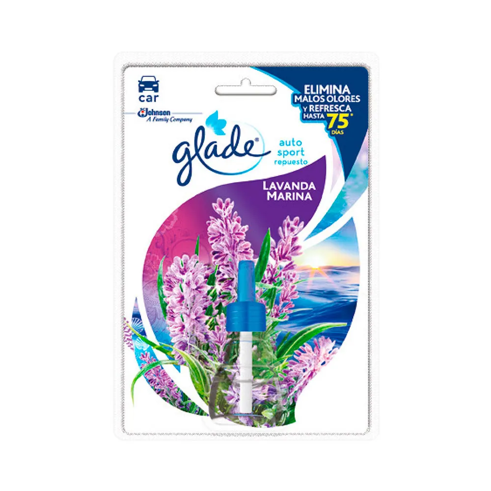 Repuesto de ambientador para automóvil Lavanda Marina 7ml Glade